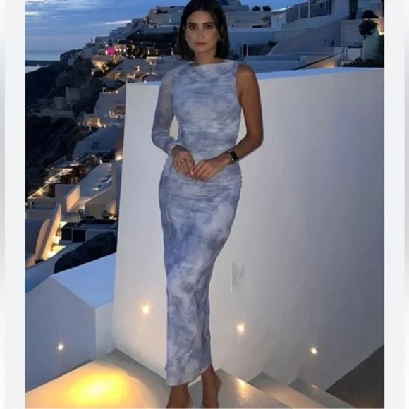 ZARA ASYMMETRIC TULLE DRESS